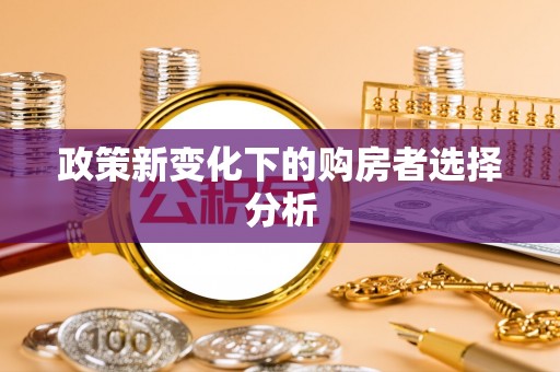 五原政策新变化下的购房者选择分析