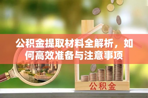 五原公积金提取材料全解析，如何高效准备与注意事项